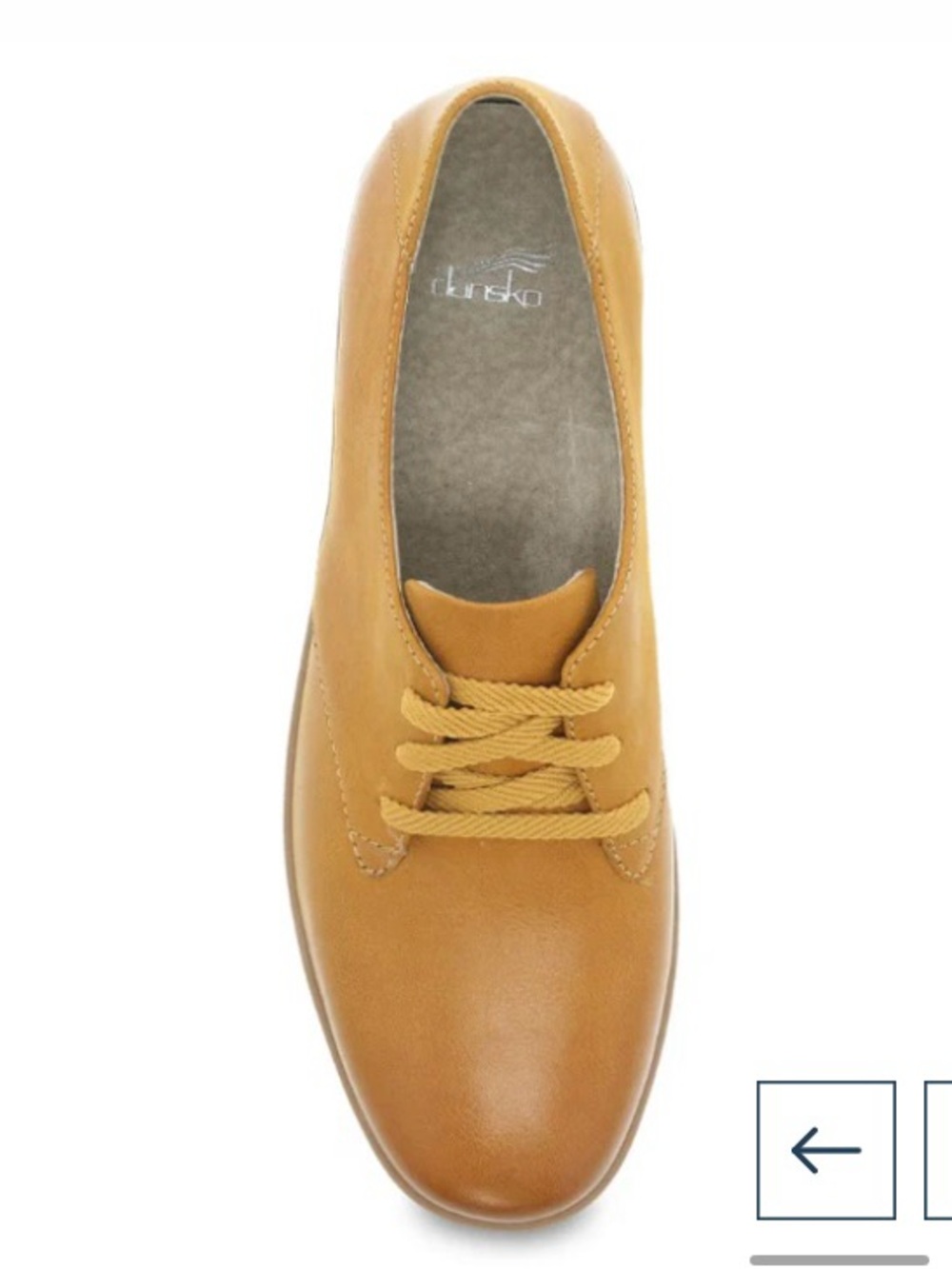 Dansko Libbie – Mustard Burnished Calf Size 38